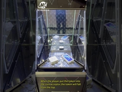 नई डिजाइन एकल खिलाड़ी सिक्का धक्का मशीन टेम्परिंग ग्लास आर्केड सिक्का धक्का मशीन